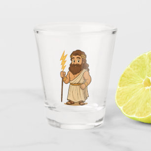 Copo de Shot do Zeus de Desenho Animado Fofo – Deu