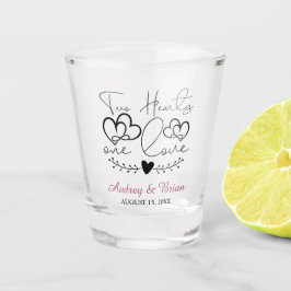 Copo De Shot Dois Corações Um Casamento De Amor