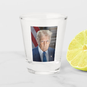 Copo De Shot Donald Trump 2025 Presidente Americano Portrait