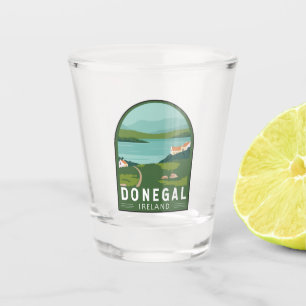 Copo De Shot Donegal Ireland Retro Viagem Art Vintage