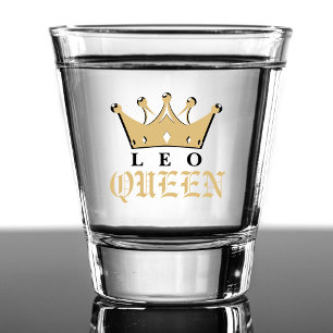 Copo De Shot Dourado Leo Queen Zodiac - Sinal de Astrologia Ani