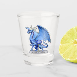 Copo De Shot Dragão de Birthstone de setembro: Sapphire