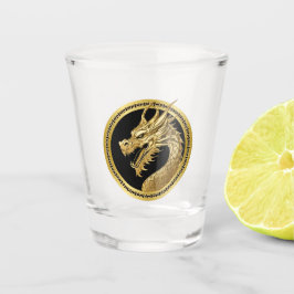 Copo De Shot Dragão Dourado