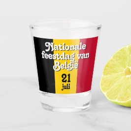 Copo De Shot Dutch Nationale feestdag van België België Bandeir
