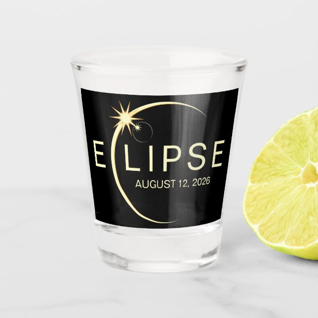 Copo De Shot Eclipse Solar 2026  (Frente)