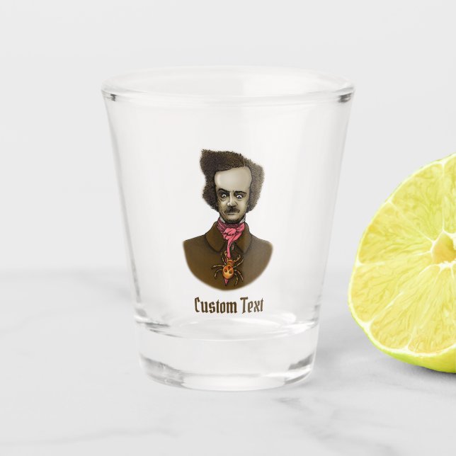 Copo De Shot Edgar com Inseto Dourado (Frente)