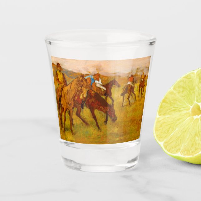Copo De Shot Edgar Degas Antes da Corrida (Frente)