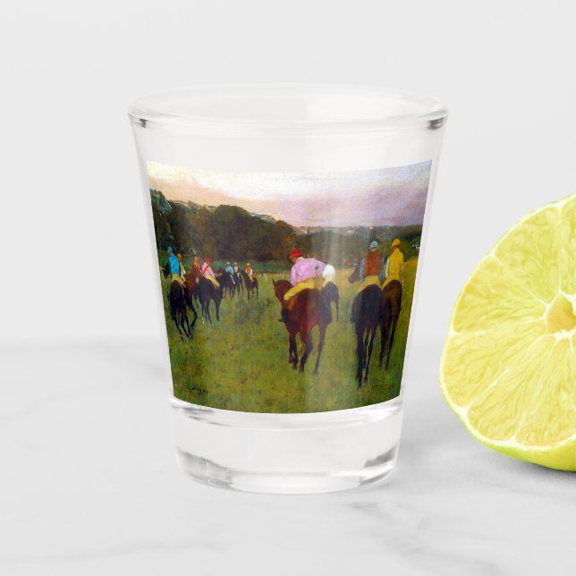 Copo De Shot Edgar Degas Race Horses em Longchamp (Frente)