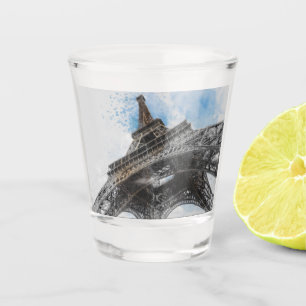 Copo De Shot Eiffel Tower Paris França Shot Glass - Vintage