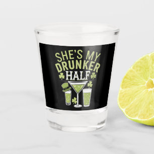 Copo De Shot Ela é Minha Metade Mais Bêbada Casal Combinado St