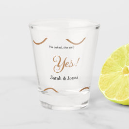 Copo De Shot Ele perguntou ela disse sim noivado simples minima