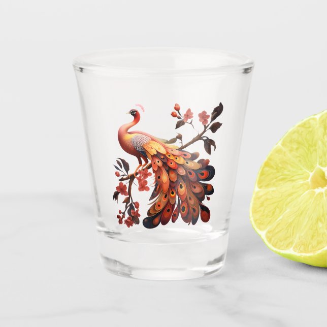 Copo De Shot Elegância em penas (Frente)