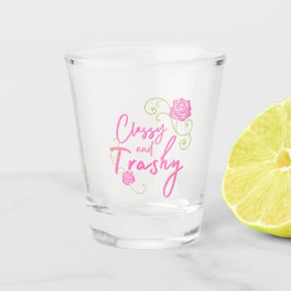 Copo De Shot Elegante e Vulgar Rosa Rose  