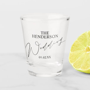 Copo de Shot Elegante para Lembrança de Casamento