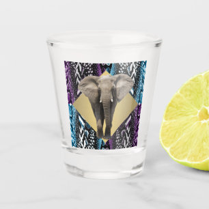 Copo De Shot Elegante Safari com Elefante