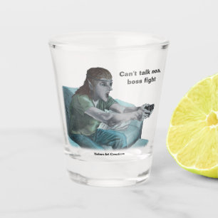 Copo De Shot Elf Video Gamer Boss Luta Fantasy Art Shot Glass