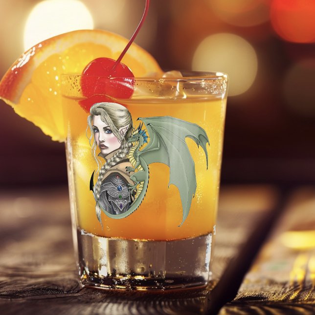 Copo De Shot Elf Warrior Dragon Fantasy (Criador carregado)