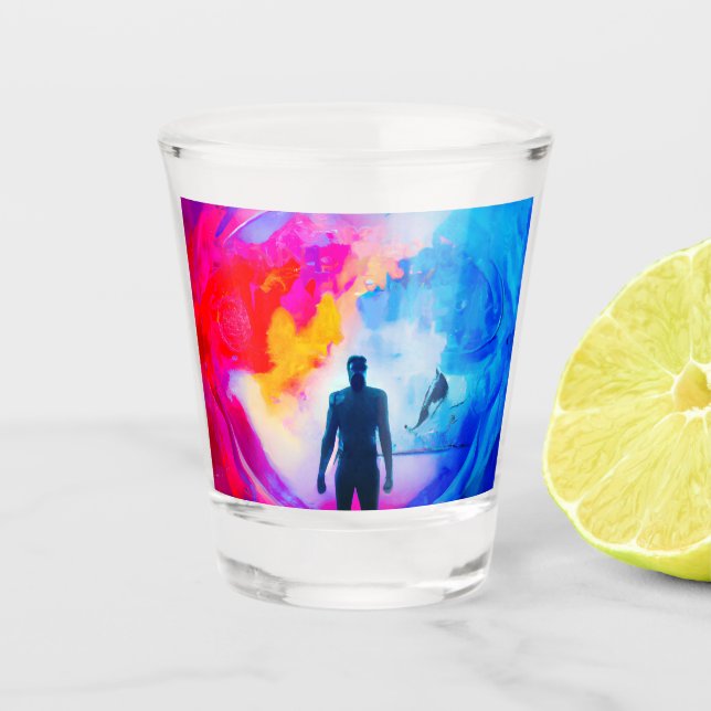 Copo De Shot Em pé nas cores (Frente)