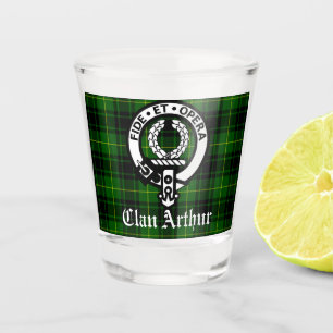 Copo De Shot Emblema da Crista do Clã Arthur & Tartan