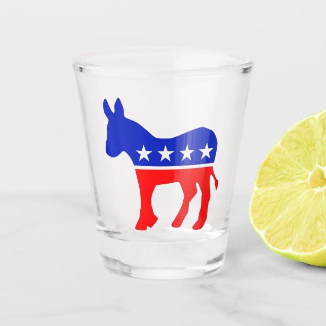 Copo De Shot Emblema Político do Partido Democrático (Donkey) (Frente)