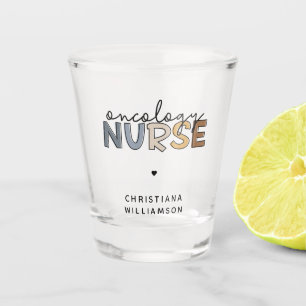 Copo De Shot Enfermeira de Oncologia Personalizada - Presentes