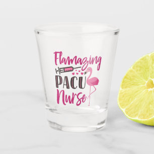 Copo De Shot Enfermeira Flamingo Enfermeira Semana de Apreciaçã