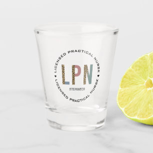 Copo De Shot Enfermeiro prático licenciado de LPN personalizado