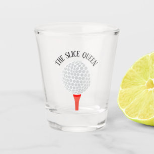 Copo De Shot Engraçado, A Bola de Golfe Rainha Fatia