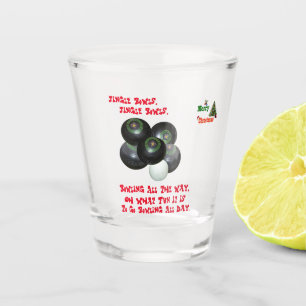 Copo De Shot Engraçado Boliche Jingle Bowls Natal,