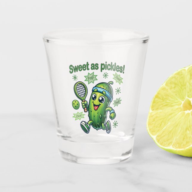 Copo De Shot Engraçado doce como picles (Frente)