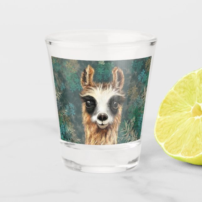 Copo De Shot Engraçado Llama Shot Glass (Frente)