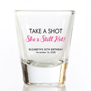 Copo De Shot Engraçado Quente Aos 50 Anos