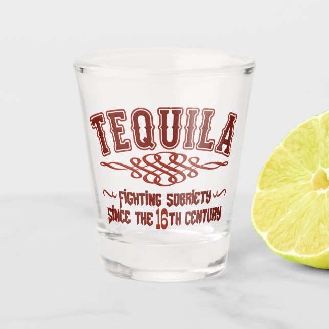 Copo De Shot Engraçado TEQUILA Shot Glass (Frente)