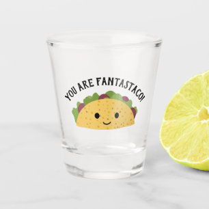Copo De Shot Engraçado você é Fantastaco Cute Kawaii Taco