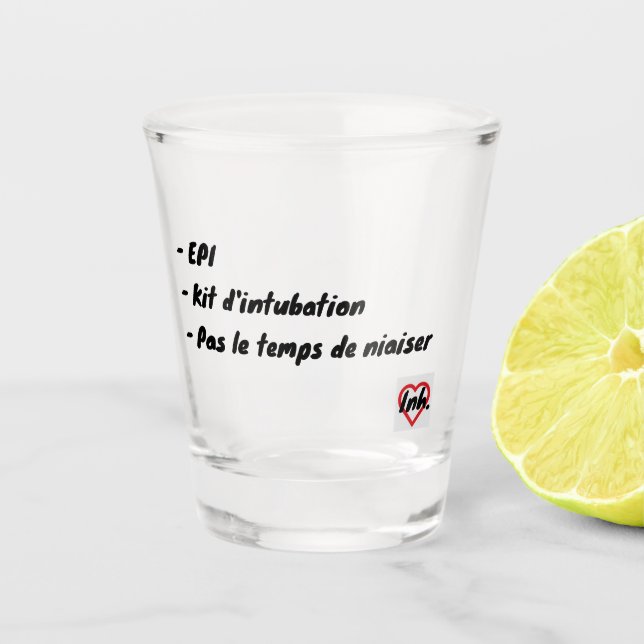 Copo De Shot EPI pas le temps de niaiser Verre à shot (Frente)