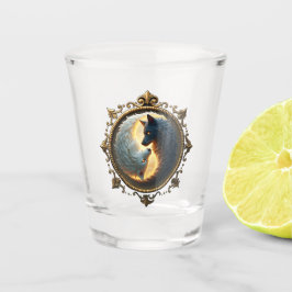 Copo De Shot Equilíbrio Lunar – Onde as Sombras Abraçam a Luz.
