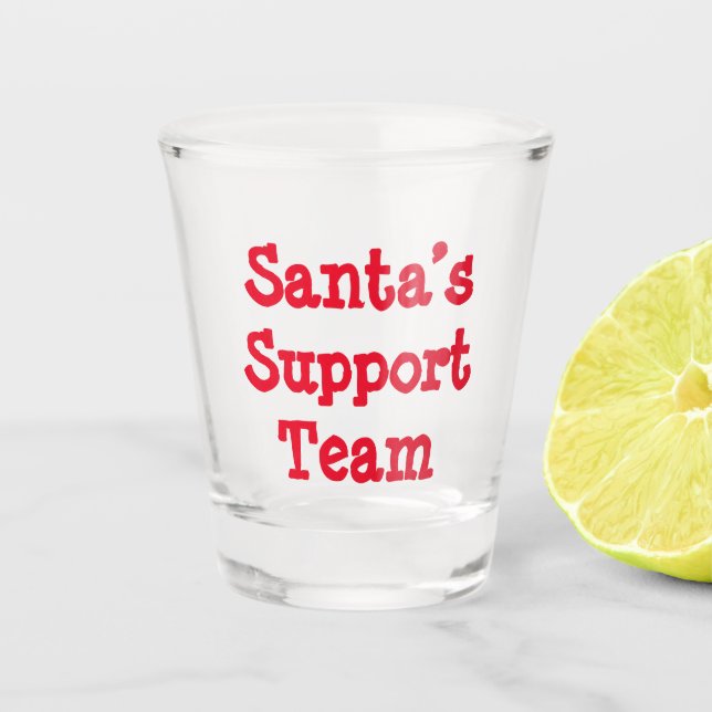 Copo De Shot Equipe de Apoio do Papai Noel (Frente)