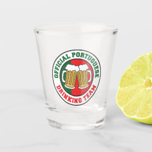 Copo De Shot Equipe de Bebendo portuguesa