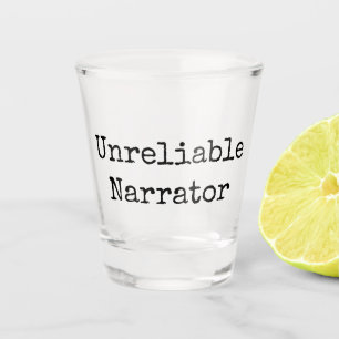 Copo De Shot Escritor - Narrador I não confiável