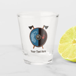 Copo De Shot Escudo e Machados Viking