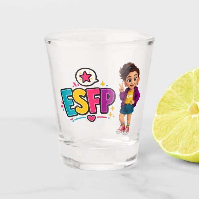 Copo De Shot ESFP — A Celebradora da Vida (Frente)