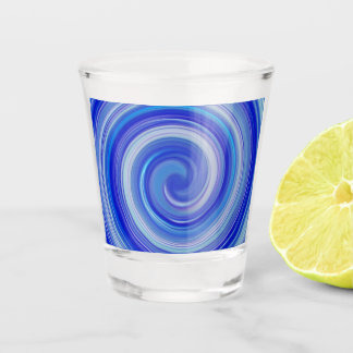 Copo De Shot Espiral azul e azul claro