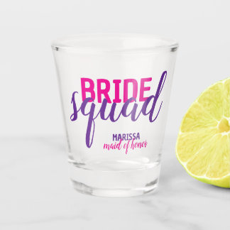 Copo De Shot Esquadrão da NOIVA novidade rosa script despedida