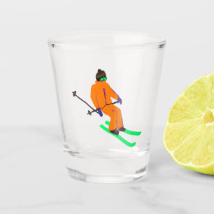 Copo De Shot Esqui Abrindo esquiador
