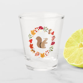 Copo De Shot Esquilo de outono