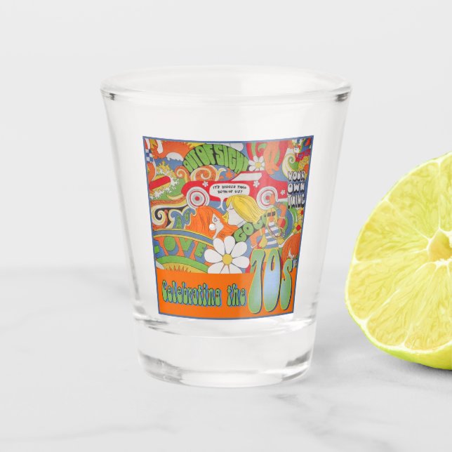 Copo De Shot Esse vidro de tiro 70s (Frente)