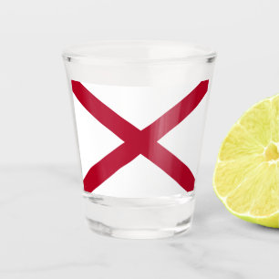 Copo De Shot Estado da bandeira do Alabama