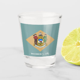 Copo De Shot Estado de bandeira de Delaware (DE, EUA)