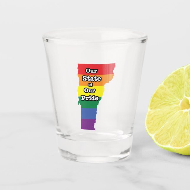 Copo De Shot Estado Orgulho gay| Vermont (Frente)
