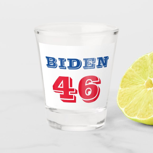 Copo De Shot Estilo Collegiado Biden 46 (Frente)
